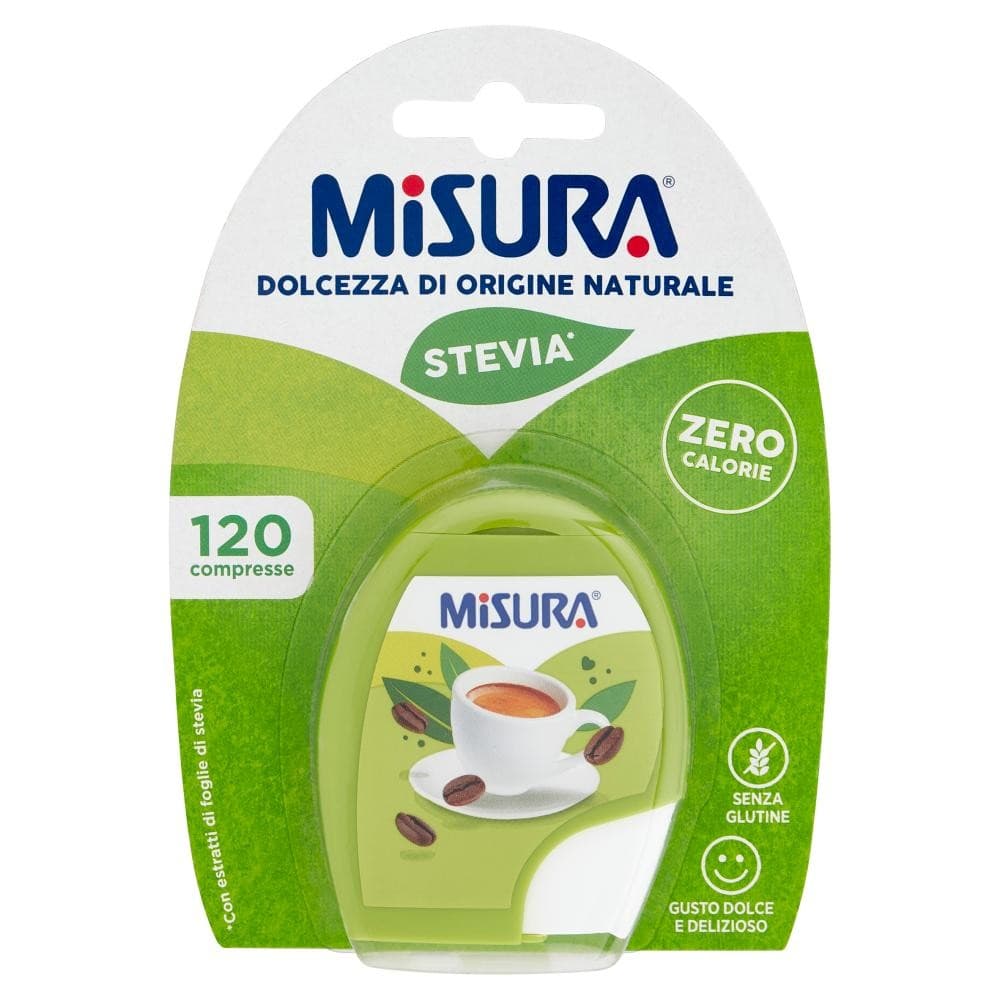 Dolcificante Stevia Misura, 120 compresse, g 10,2 – Bennet