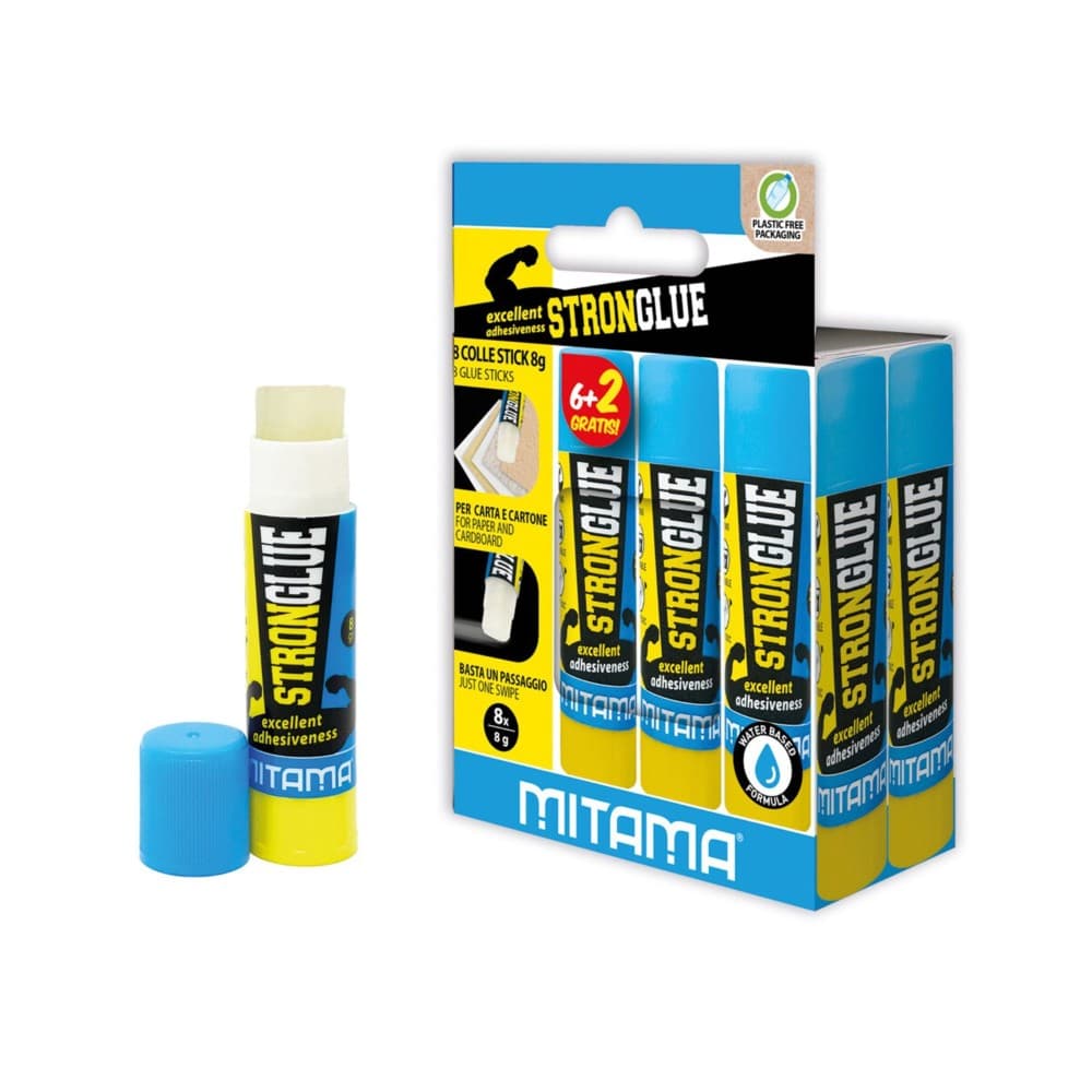 Colla stick Strong Glue 2 pz 8g in offerta da Il Gigante