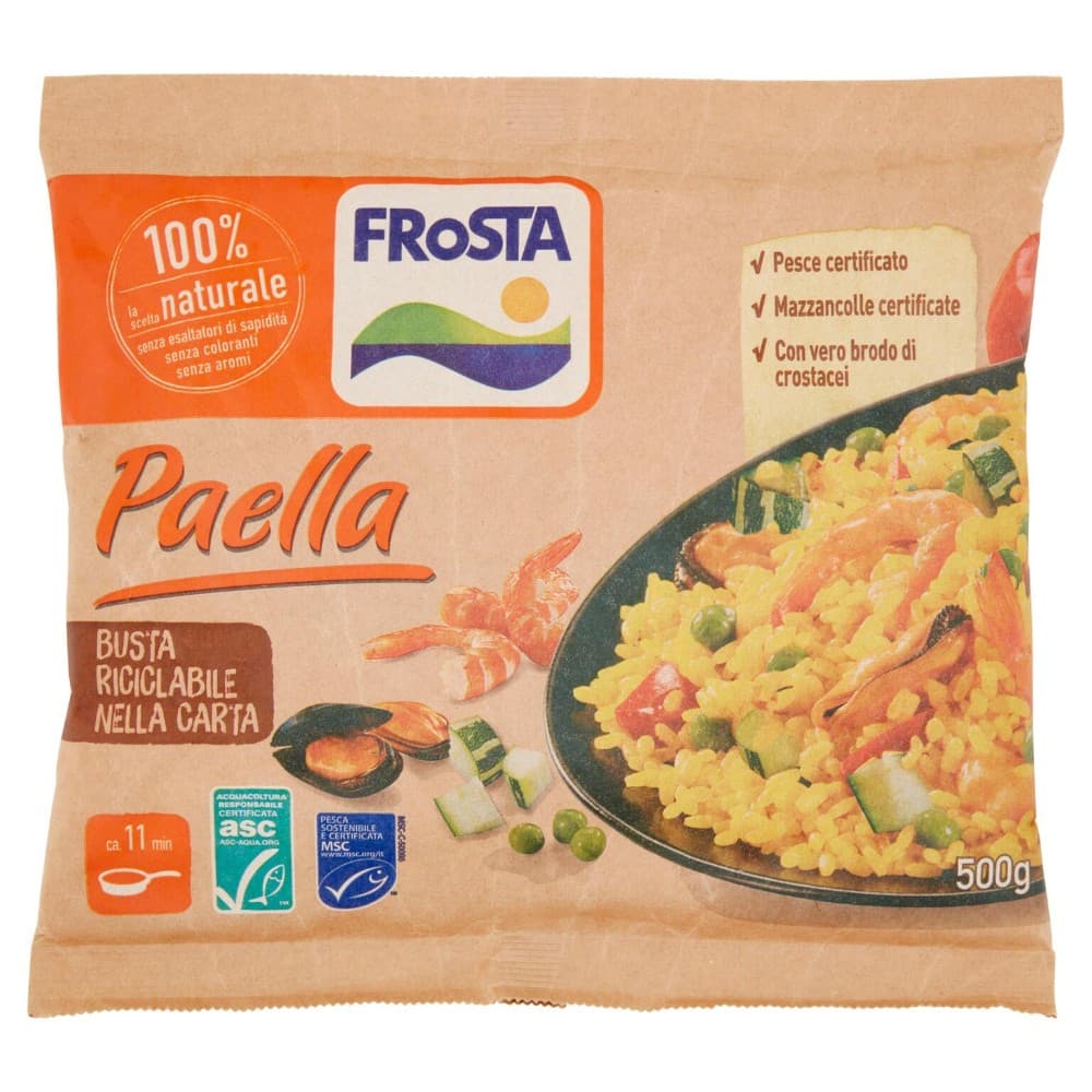 Paella surgelata, 500 g Frosta – Bennet