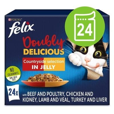 Le Ghiottonerie Felix 24 x 85 g = 2,04 kg in offerta da Penny