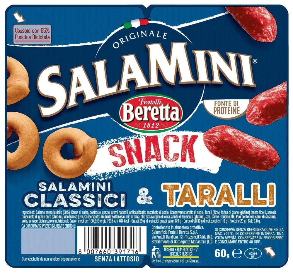 Salamini classici & taralli, 60 g FRATELLI BERETTA – Bennet