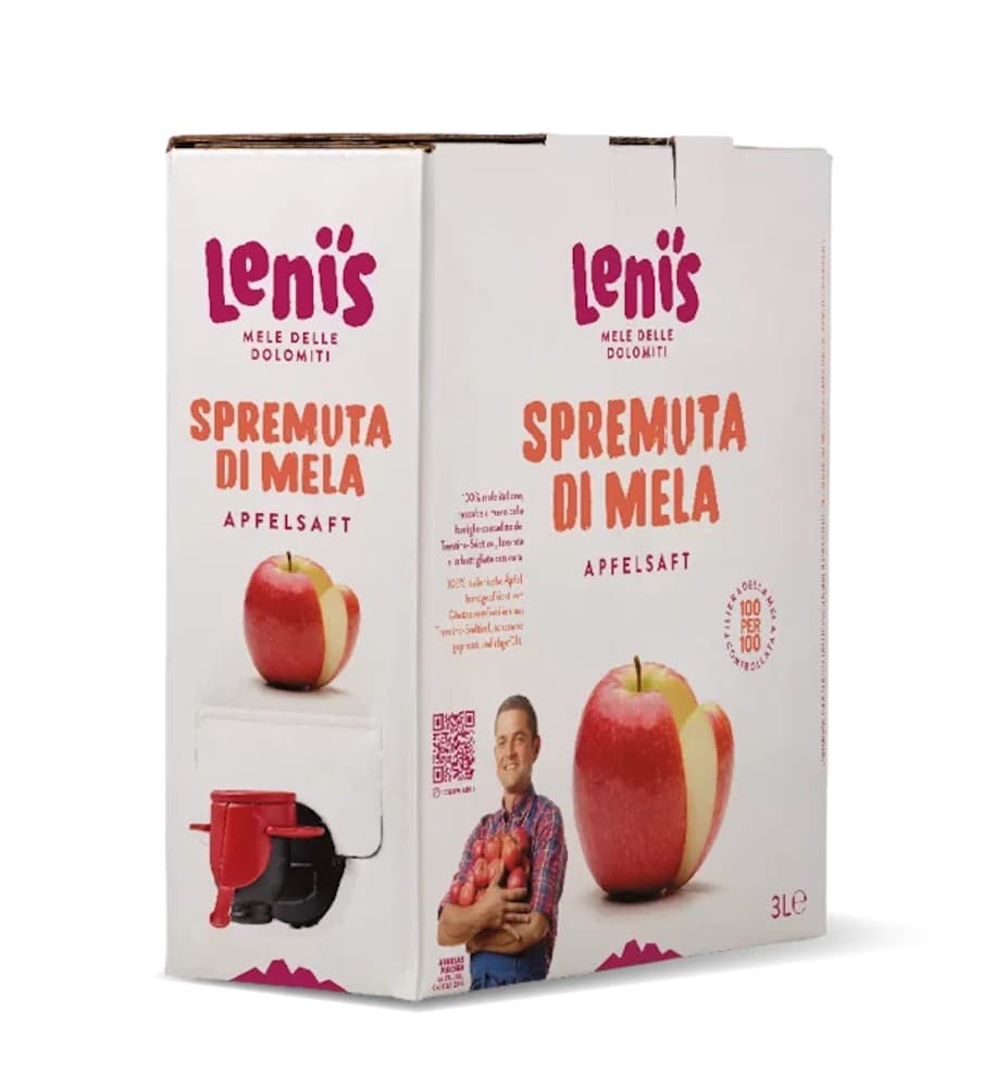 Succo di mela torbido Bag in Box, 3 l Lenis – Dpiù