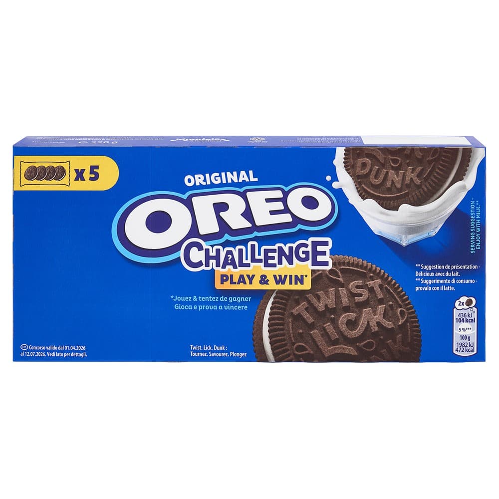 Biscotti ripieni Oreo 220 g in offerta da MD