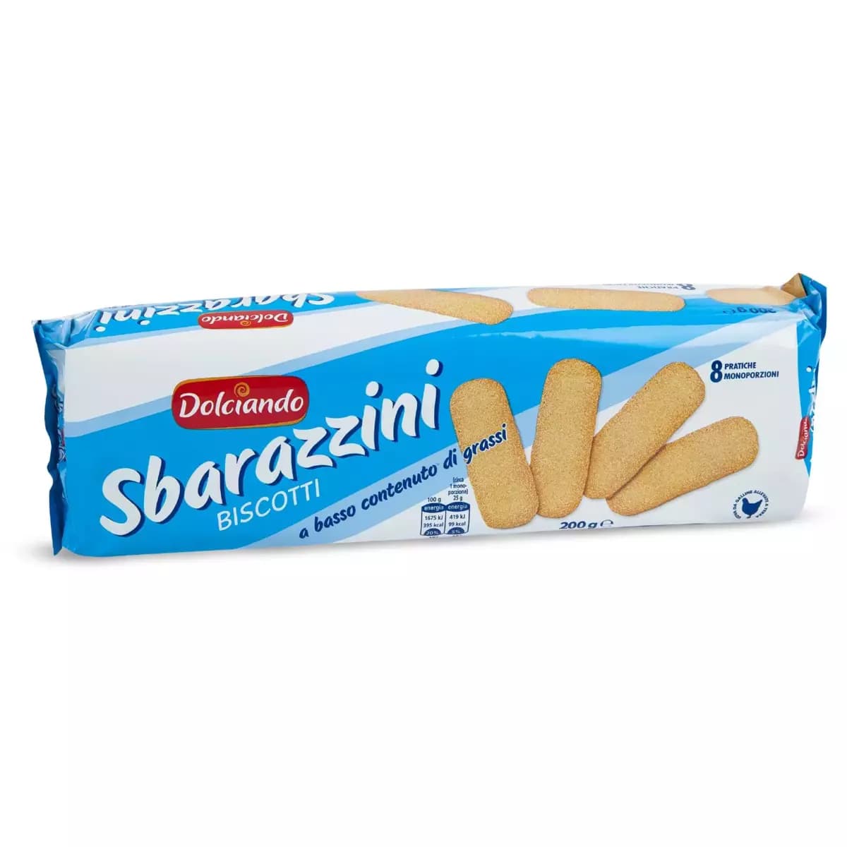 Biscotti Sbarazzini, 200 g Dolciando – Eurospin