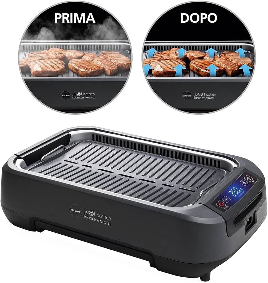 Macom 849 Smokeless Grill anti fumo in offerta da Dpiù