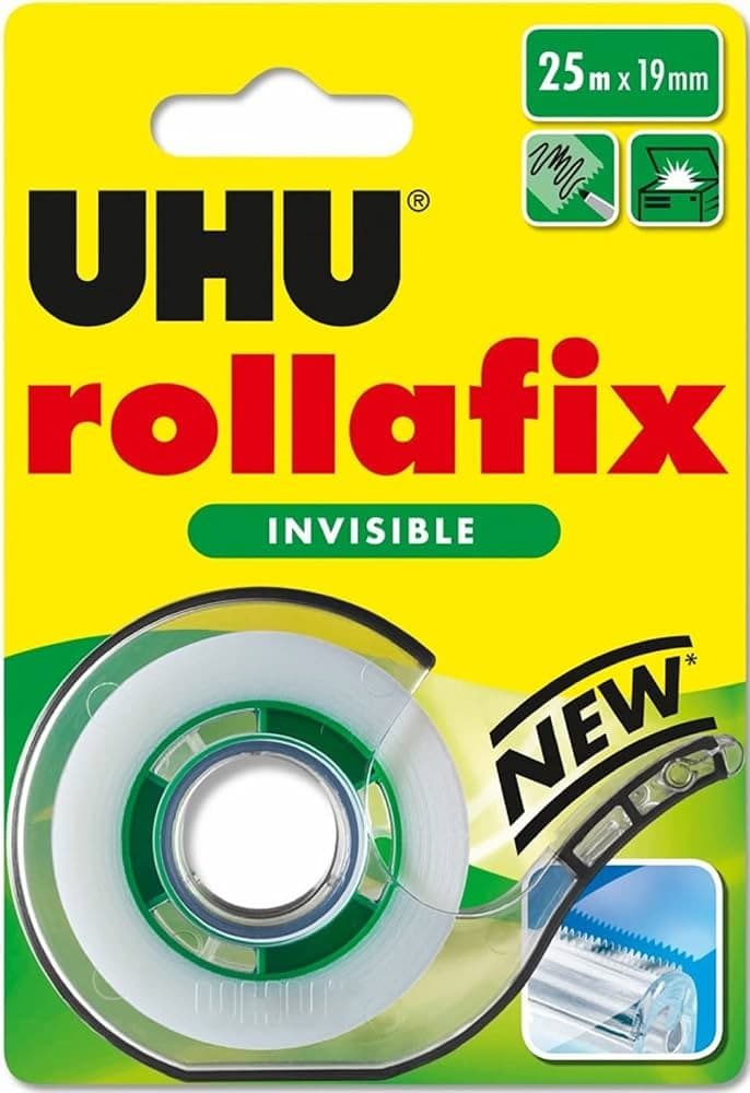 UHU Rollafix Invisible 25 metri x 19 mm in offerta da Il Gigante