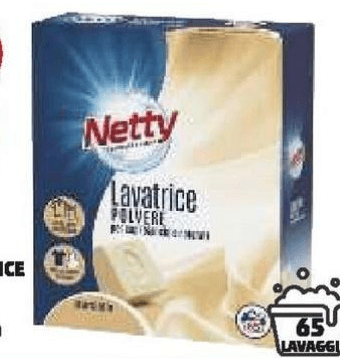 Netty detersivo lavatrice in polvere, 65 misurini – Penny