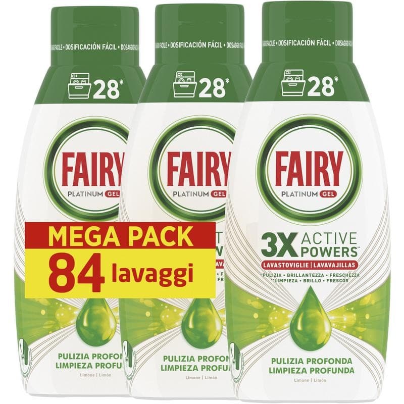 Fairy detersivo lavastoviglie, 3x28 lavaggi o caps 49, 45 o 40 lavaggi – Esselunga