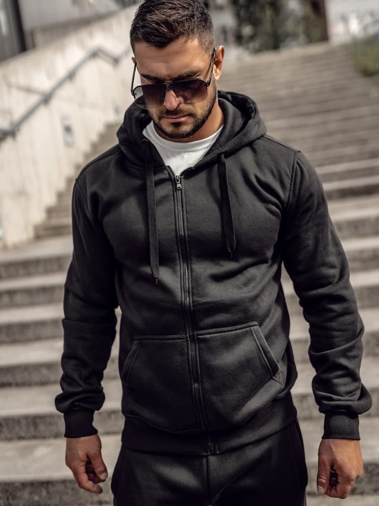 Tuta felpa zip con cappuccio – MD