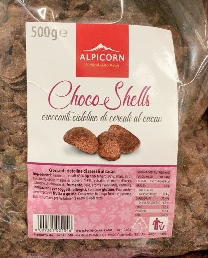 Cereali Choco Shells, g 500 Alpicorn – Panorama