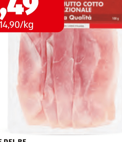 Prosciutto Cotto Nazionale Alta Qualità, 100 g – ALDI