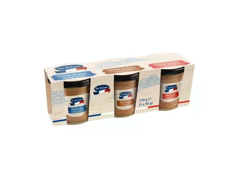 Paté di carne suina 3x 90 g Duc De Coeur in offerta da Lidl