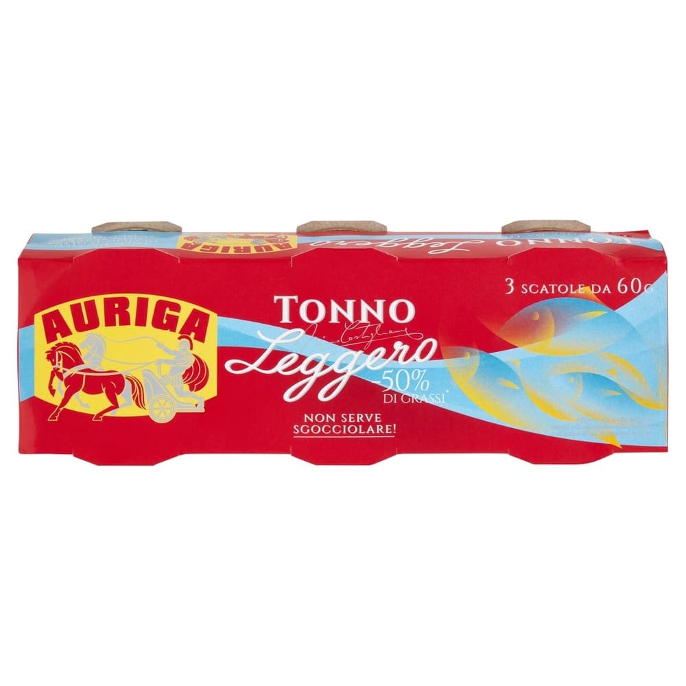 Tonno leggero all'olio di oliva Auriga, 3x60 g – Il Gigante