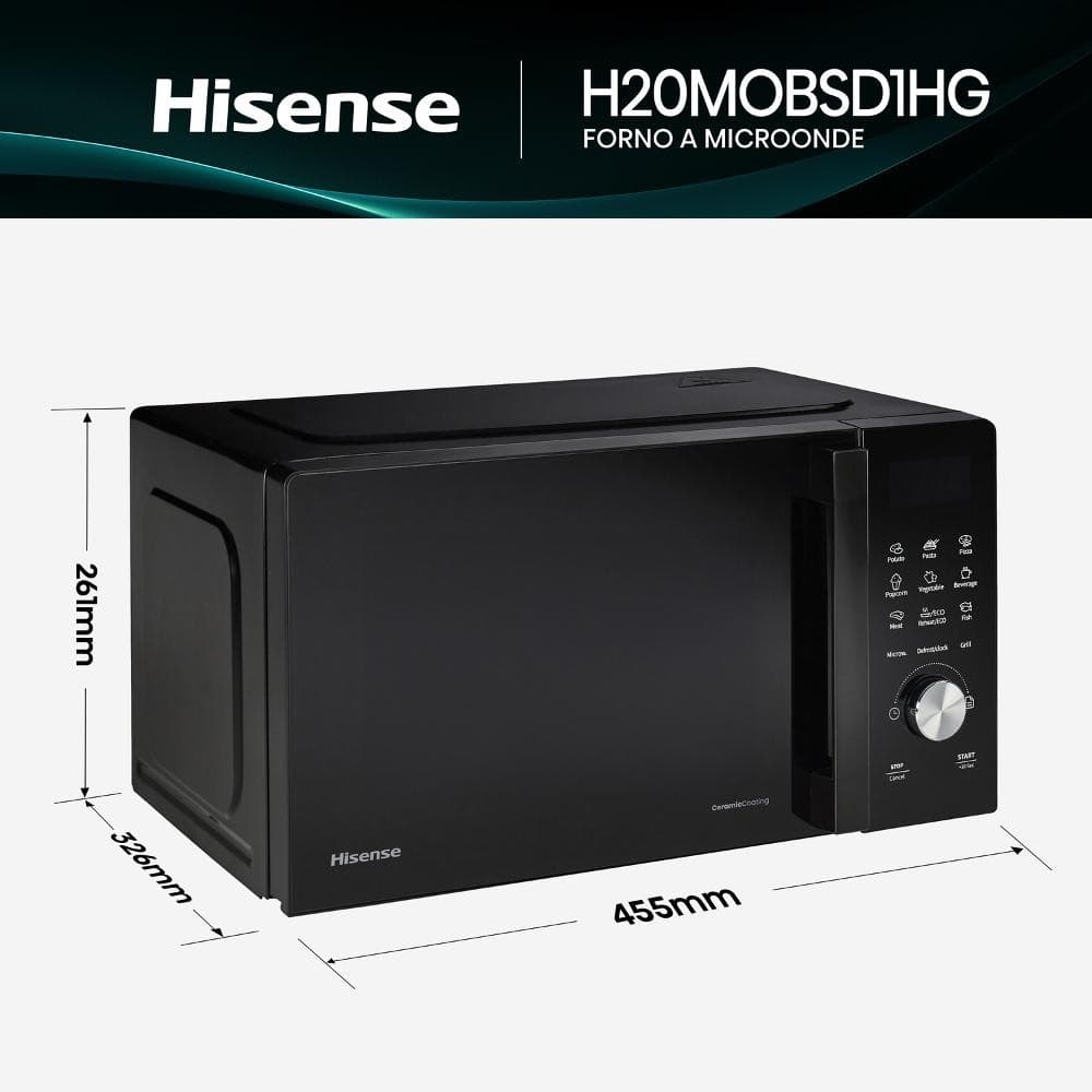 Hisense Microonde H20MOBSD1HG, 20 L – MediaWorld