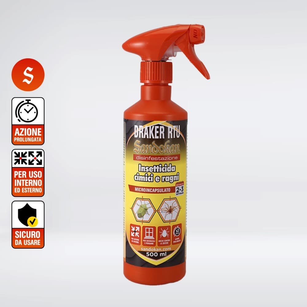 Insetticida spray per cimici e ragni, 500 ml Sandokan – Leroy Merlin