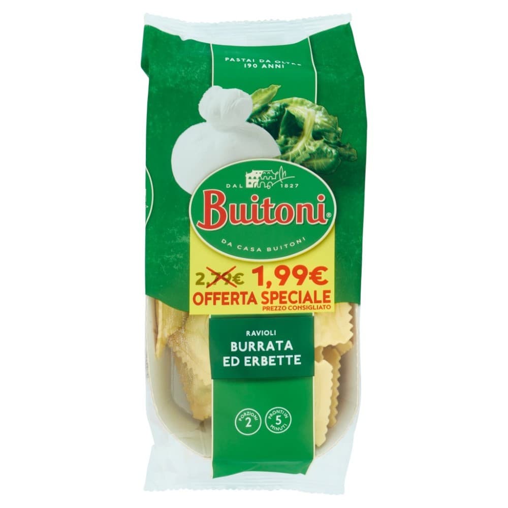 Ravioli Burrata ed Erbette Buitoni – Iper La grande i