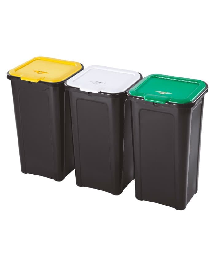 Set 3 Pattumiere Cover Line per raccolta differenziata, 45 l – Iper La grande i
