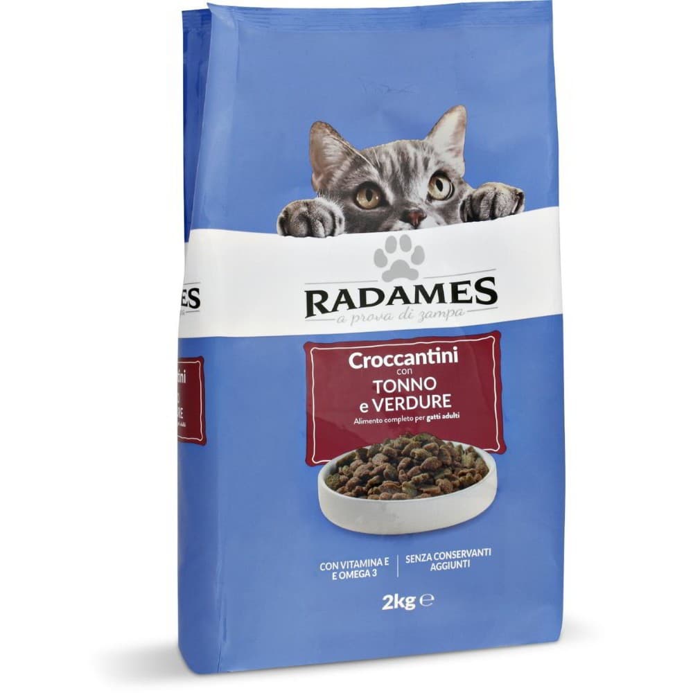 Radames croccantini per gatti con tonno e verdure, 2 kg – Eurospin