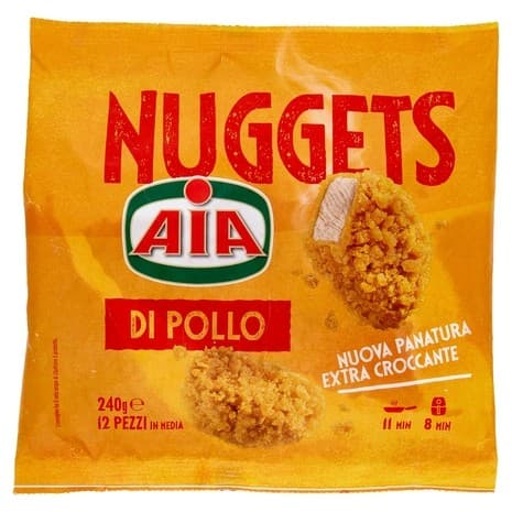 Nuggets o sottilissime di pollo surgelate, 240 g AIA – Bennet