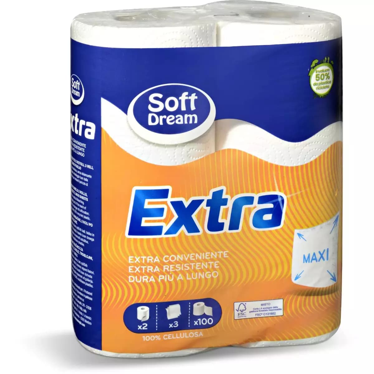 Asciugatutto Extra, 2 rotoli Soft Dream – Eurospin