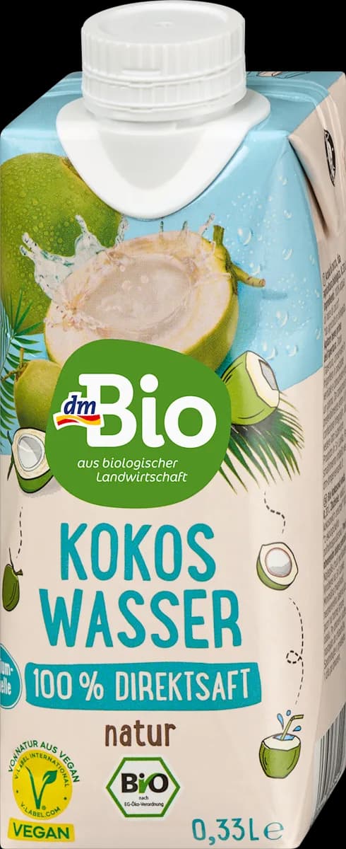 dmBio acqua di cocco al naturale 0,33 l in offerta da Dm