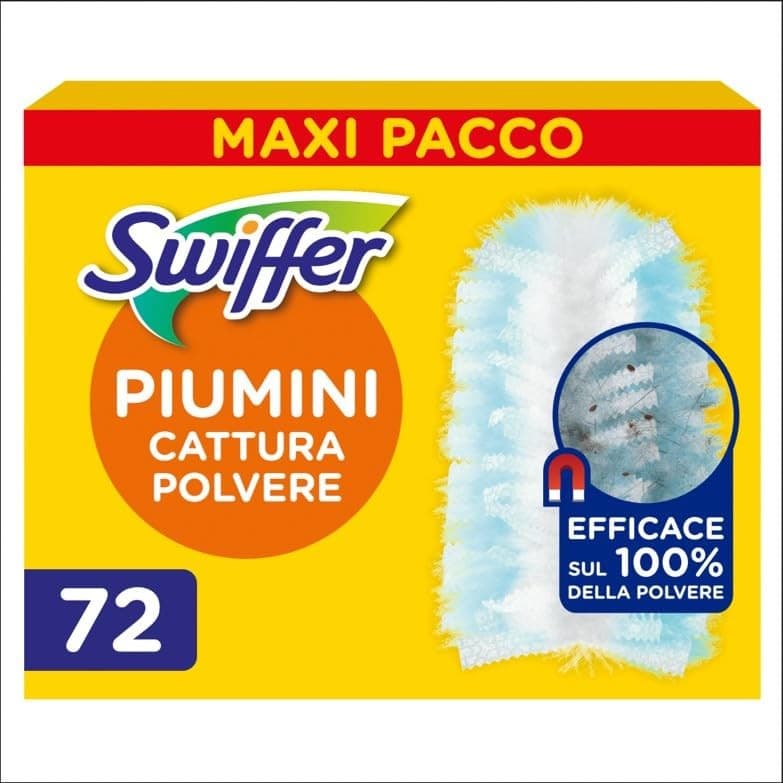 Swiffer ricariche panni cattura polvere 18 Duster o 72 Dry in offerta da Bennet