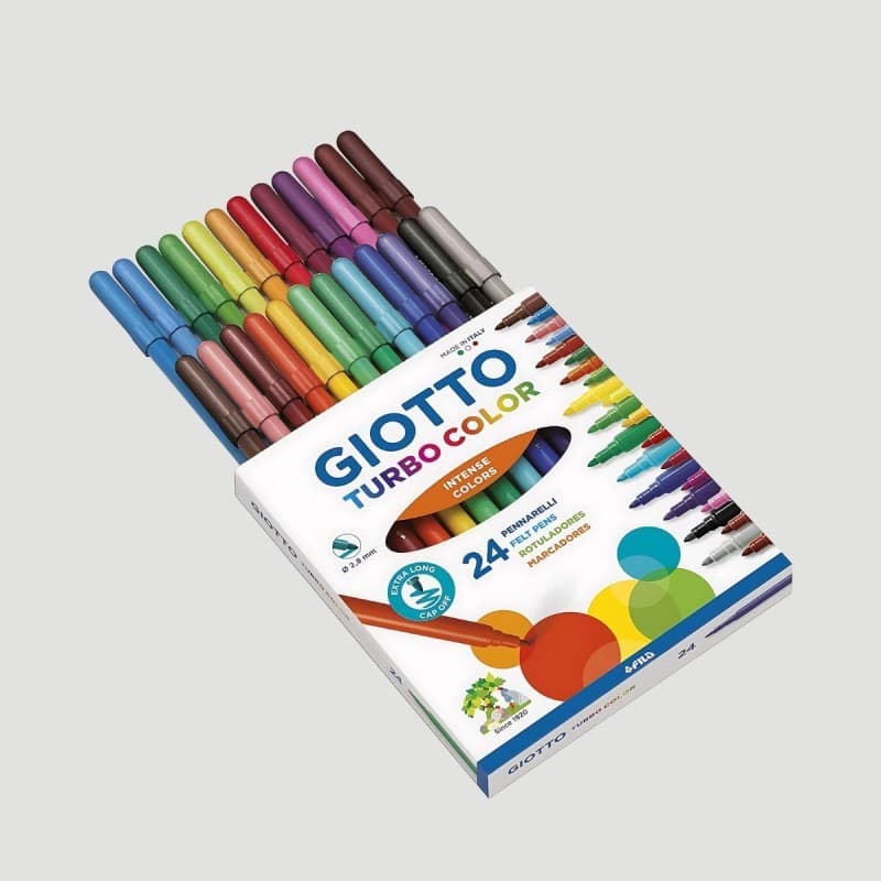 Giotto pennarelli punta fine Turbo Color conf. da 24 in offerta da Bennet
