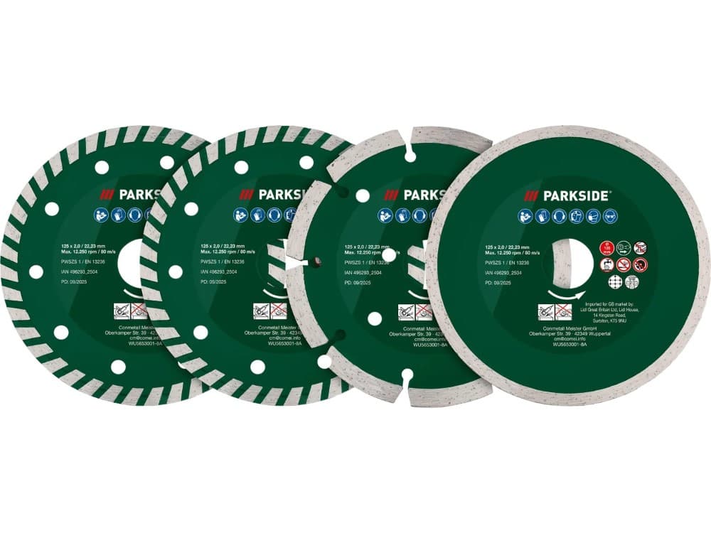 Set accessori per smerigliatrice angolare, 4 o 12 pezzi PARKSIDE – Lidl