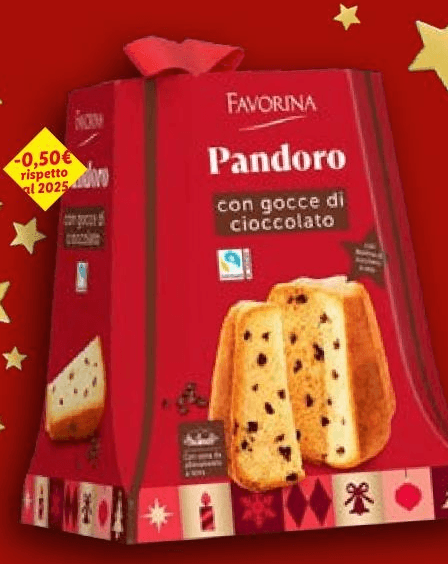 Favorina pandoro con gocce di cioccolato, 750 g – Lidl