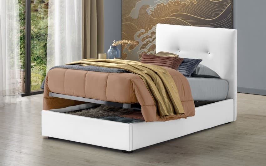 Letto 1 piazza e 1/2 Selene con contenitore – Mondo Convenienza