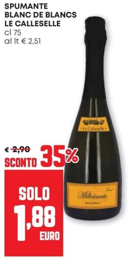 Le Calleselle spumante Blanc de Blancs, 75 cl – Panorama