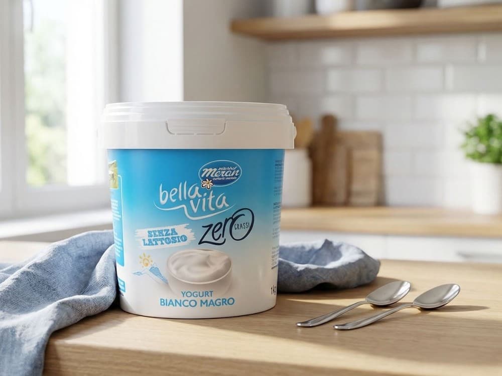 Yogurt bianco naturale, magro, extra cremoso Fior di latte o senza glutine e senza lattosio, 1 kg Latteria Sociale Merano – Iper La grande i