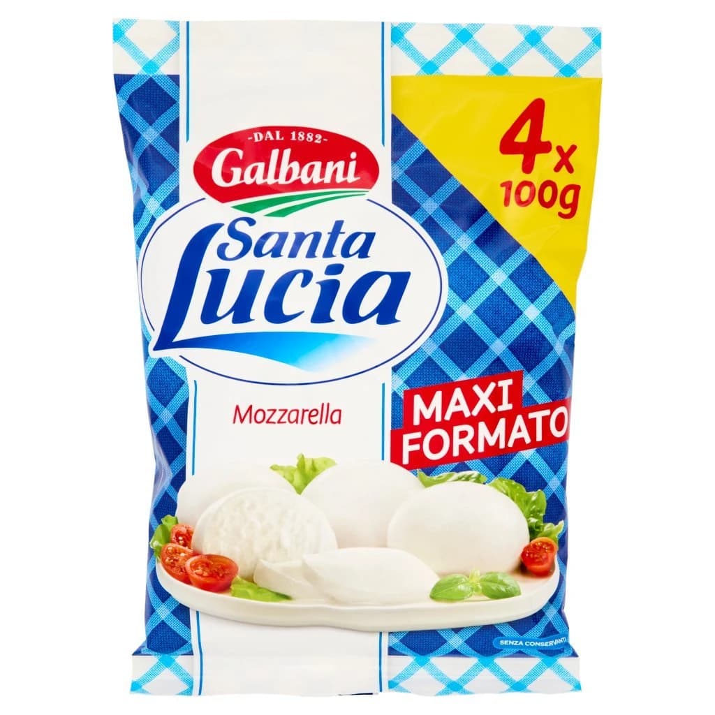 Galbani mozzarella Santa Lucia 4x100 g in offerta da Esselunga