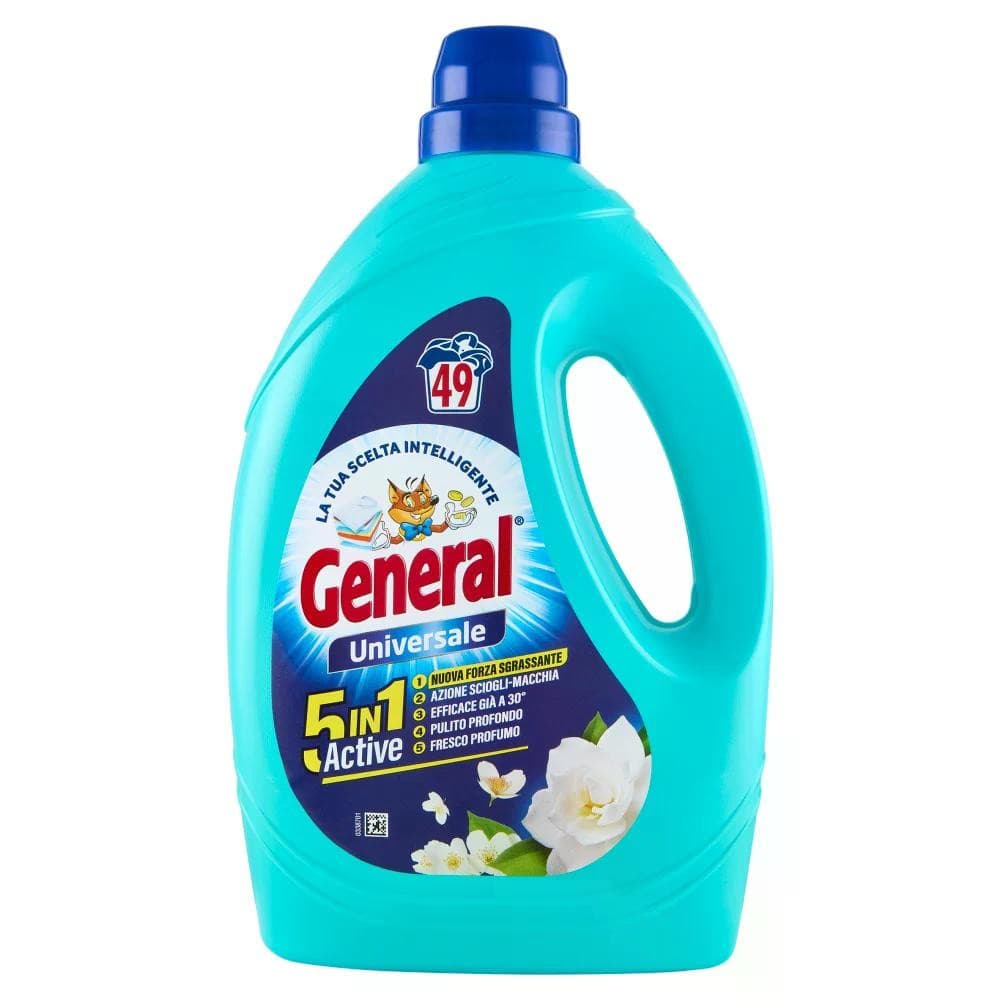 Detersivo liquido per lavatrice 5in1 General L 1,98 in offerta da Bennet