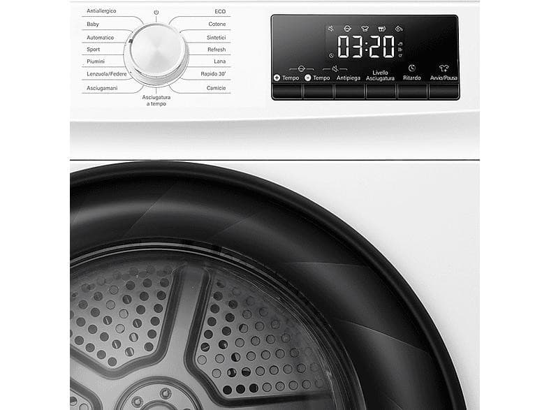 Asciugatrice DHTD-9PD, 9 kg – Eurospin