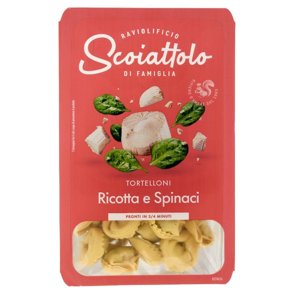 Tortelloni ricotta spinaci, 2 x 250 g Scoiattolo – Dpiù