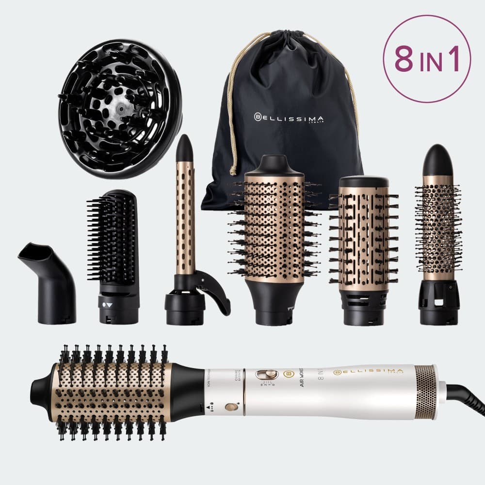 Air Wonder spazzola ad aria, 8 accessori – Unieuro