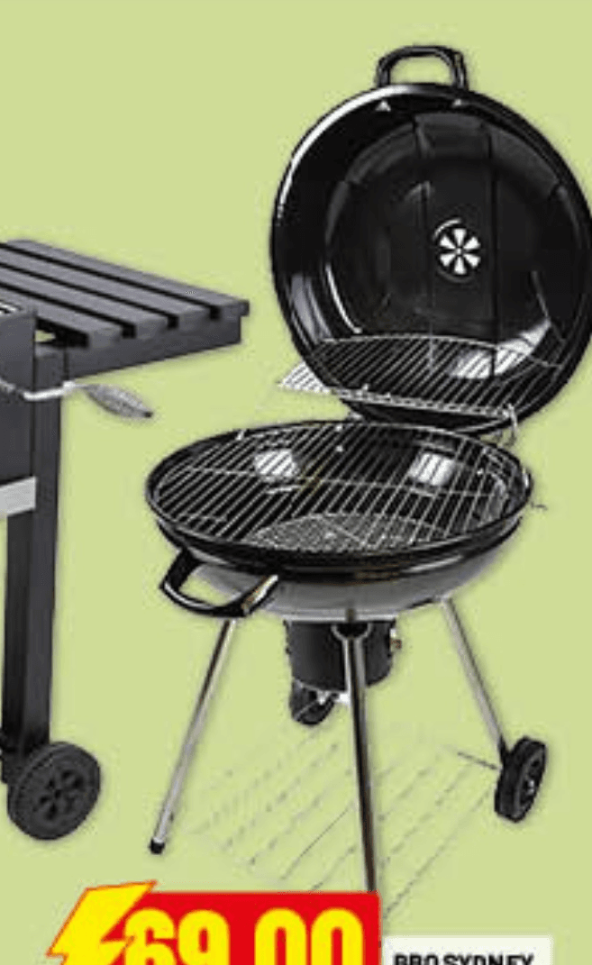 BBQ Sydney con coperchio e ruote in offerta da Risparmio Casa