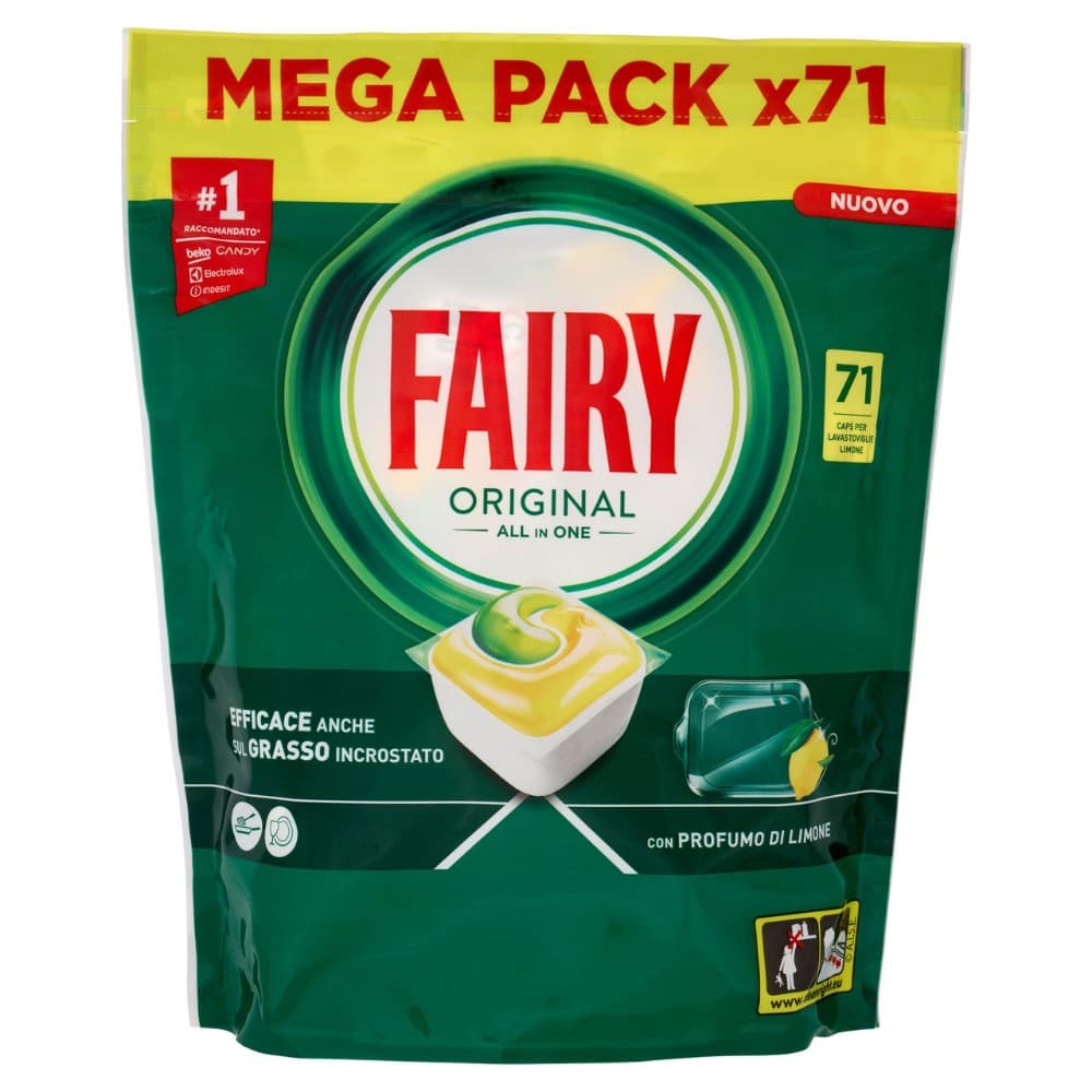 Fairy detersivo pre-dosato per lavastoviglie, x71, x66, x59 o x54 caps – Iper La grande i
