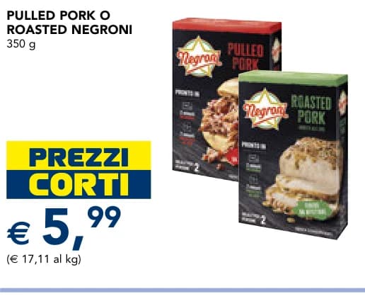 Pulled pork o roasted Negroni, 350 g – Esselunga