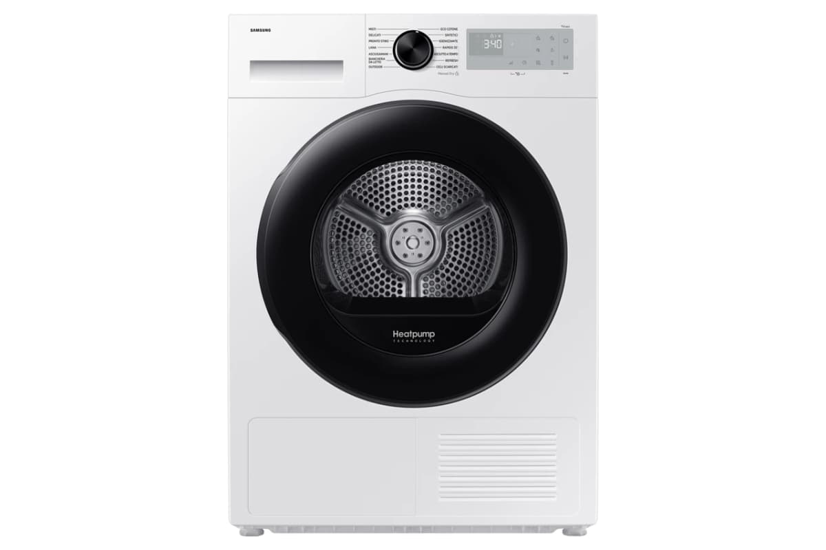 Asciugatrice CRYSTAL ECODRY DV90DG52A0AHET 9 kg Samsung in offerta da Euronics