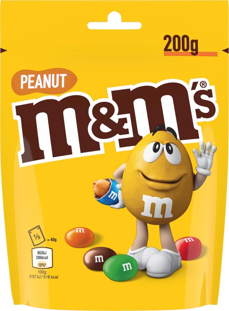 M&M's Mars Choco, Crispy, Peanuts, 200 g – Carrefour