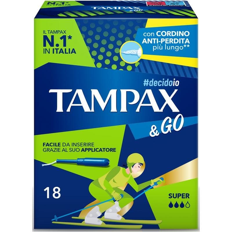 Tampax &go assorbenti interni, 18 pz – Tigota
