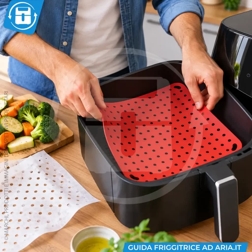 Tappetino per friggitrice ad aria, 18x18 cm – Esselunga