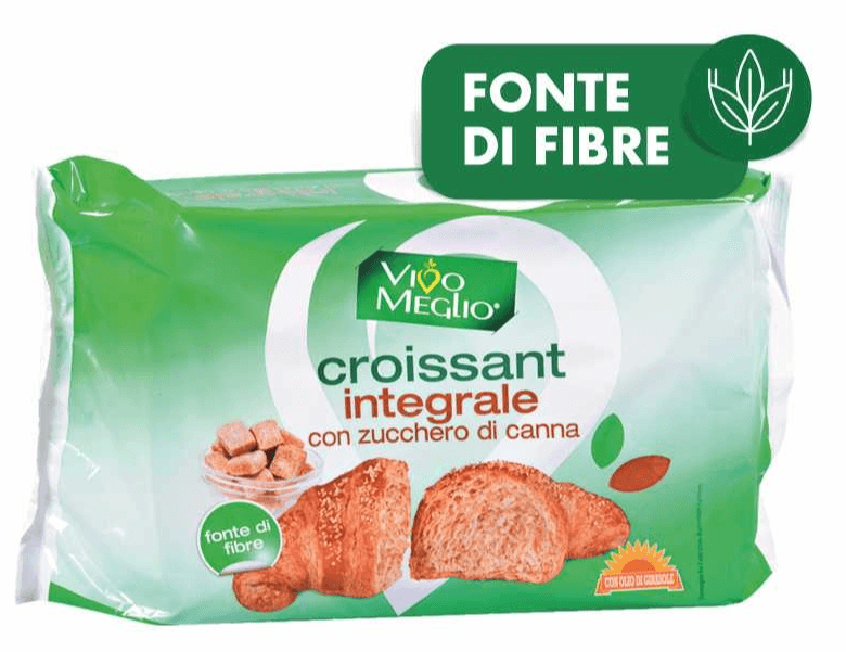 6 Croissant Integrali Vivo Meglio 240 g in offerta da MD