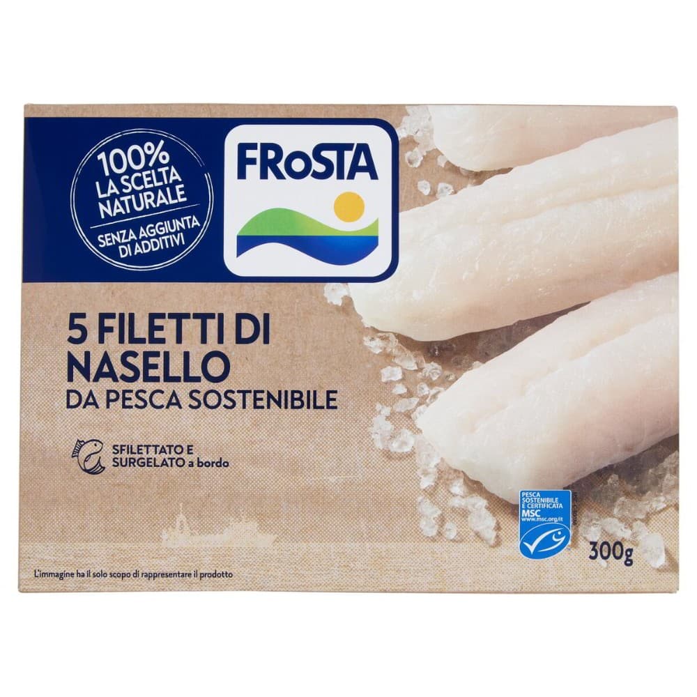 Cuori di Filetti di Nasello del Pacifico Frosta 300 g in offerta da Carrefour
