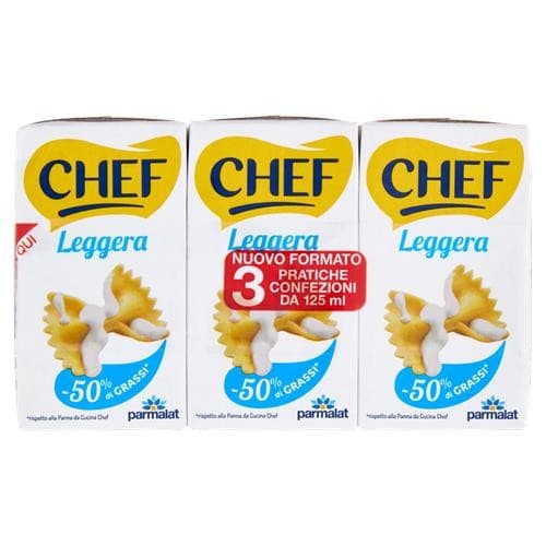 Panna Chef Leggera, 3 x 125 g Parmalat – ALDI