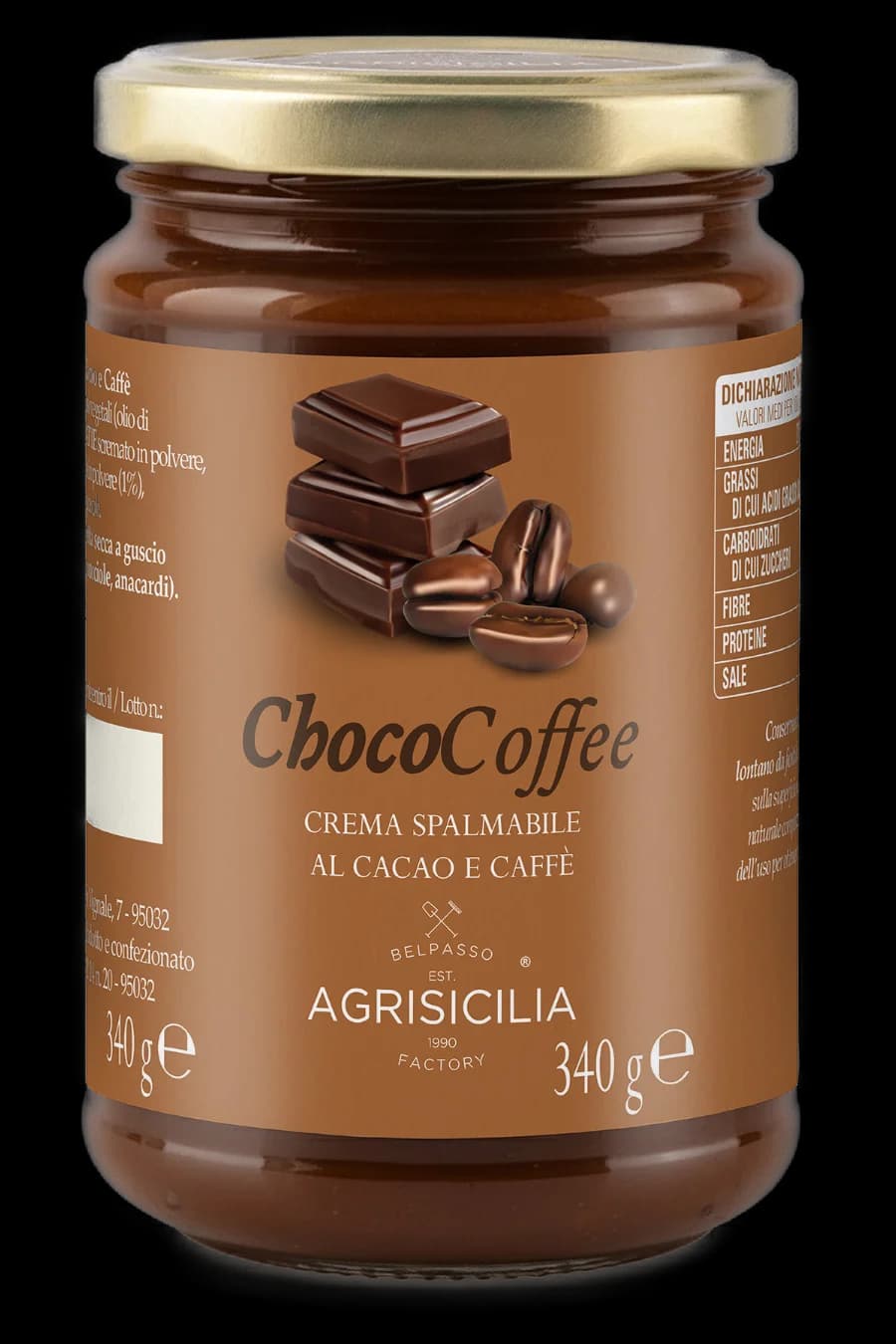 Belpasso Est. Agrisicilia 1990 crema spalmabile al cacao e caffè, 340 g – ALDI