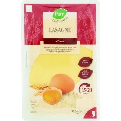 Lasagne all'uovo, 250 g Pam – Panorama