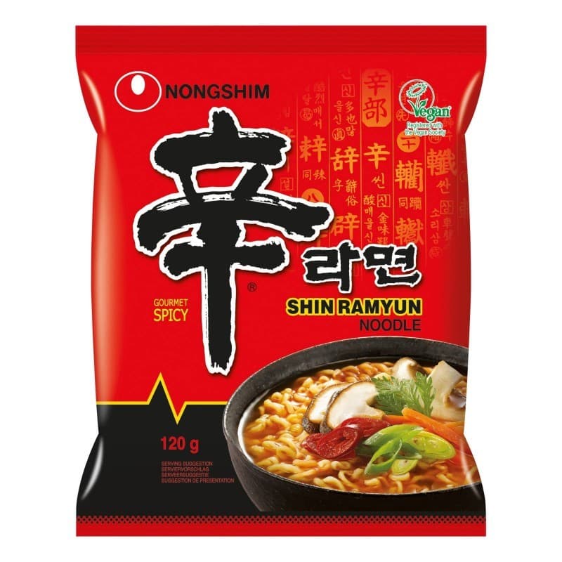 Shin ramyun noodle, 120 g Nongshim – Il Gigante